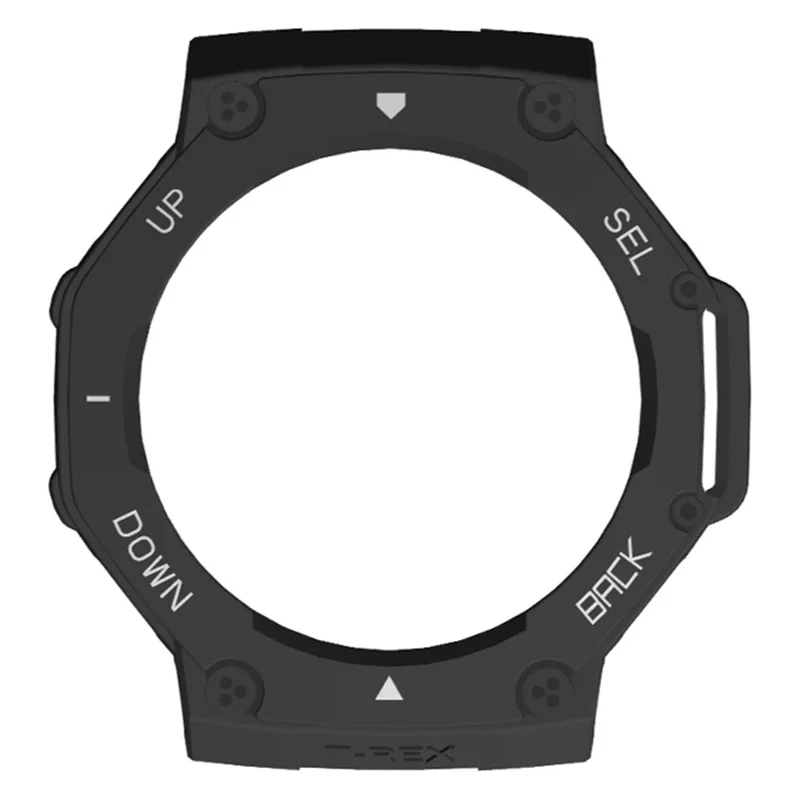 For Huami Amazfit T-Rex 3 Watch Case Drop-Proof Hard PC Protective Cover - Black / White