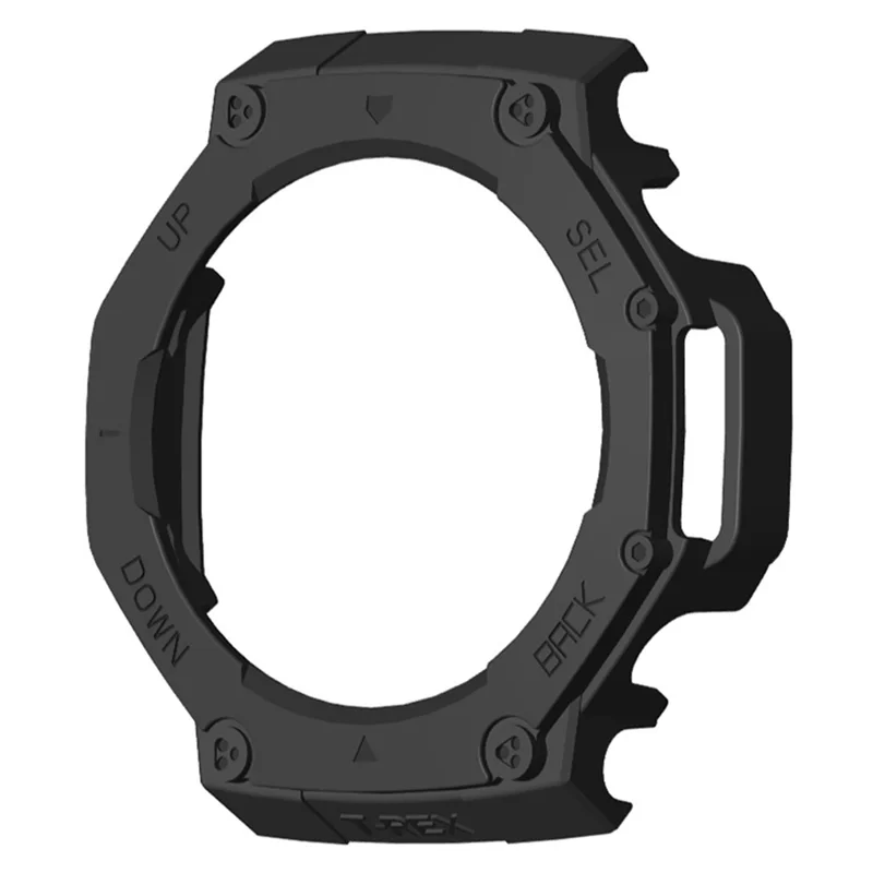 For Huami Amazfit T-Rex 3 Watch Case Drop-Proof Hard PC Protective Cover - Black