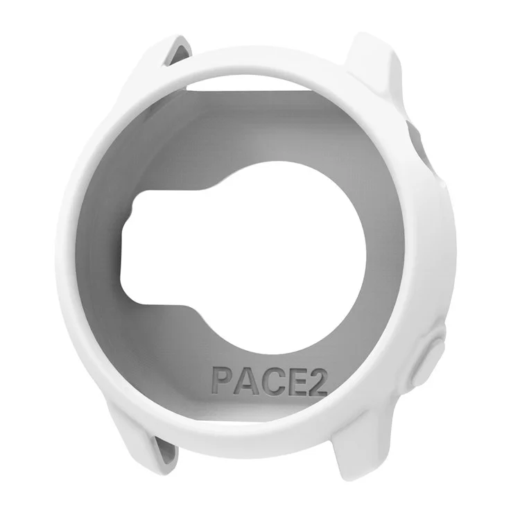 Para Capa de Relógio Coros Pace 2, Capa Protetora Macia de Silicone À Prova de Choque - Branca