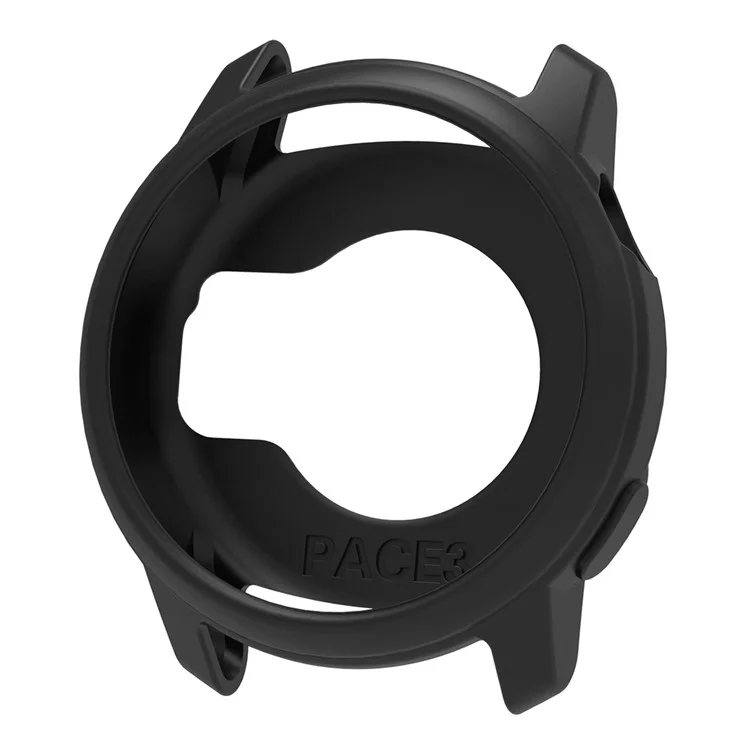 Capa protetora de silicone macio à prova de choque para Coros Pace 3 Watch - Preta