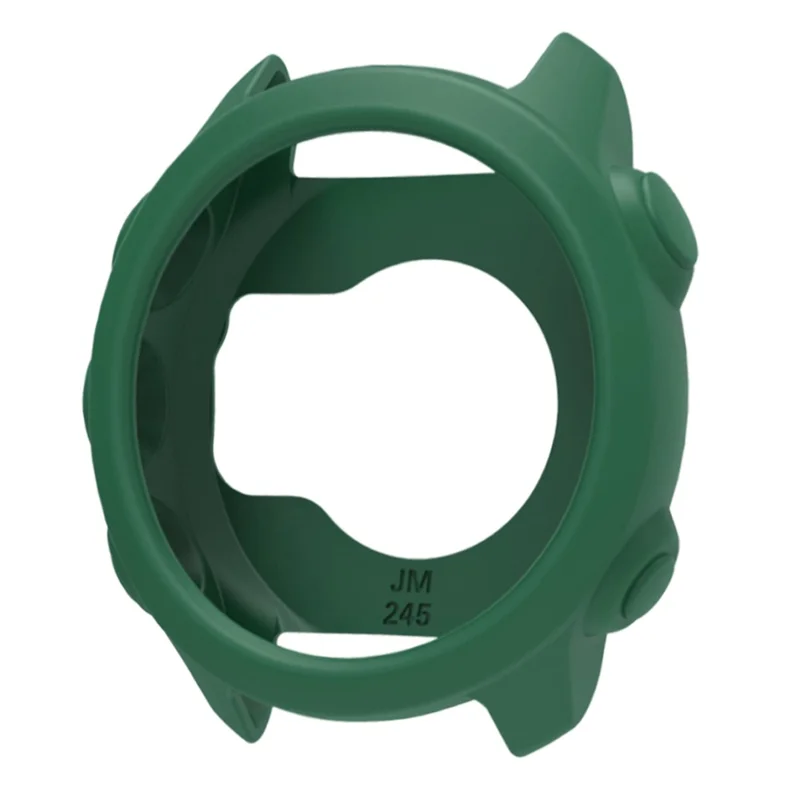 For Garmin Forerunner 245 Music / Forerunner 245 Watch Case Soft Silicone Protective Cover - Army Green