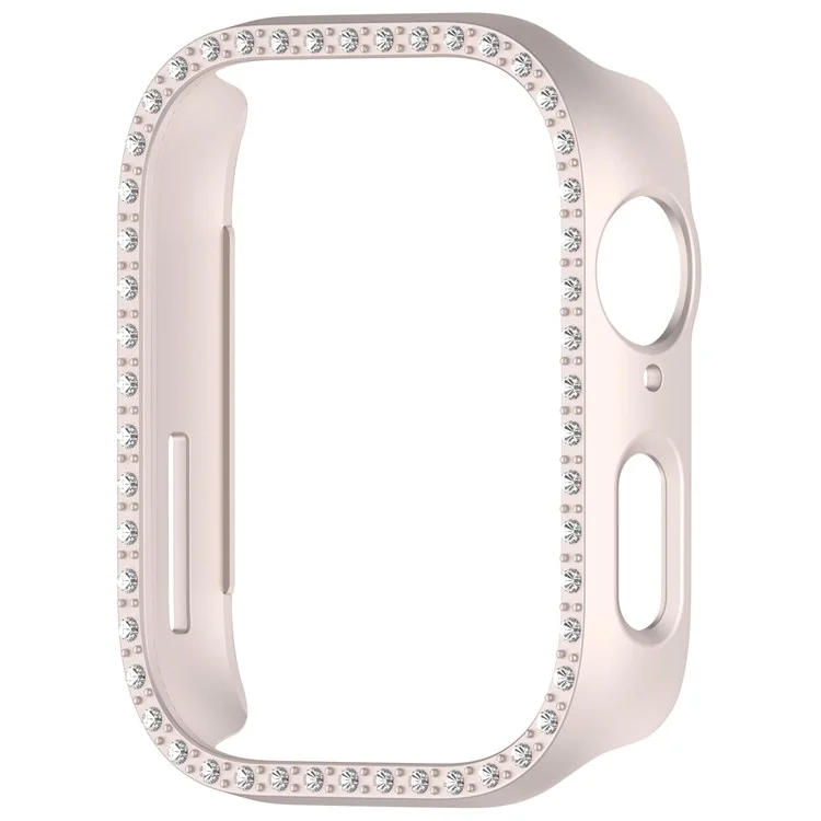 For Huawei Watch Fit 3 Watch Case Diamond Decor Half Coverage Hollow PC Watch Protective Cover - Matte Starlight