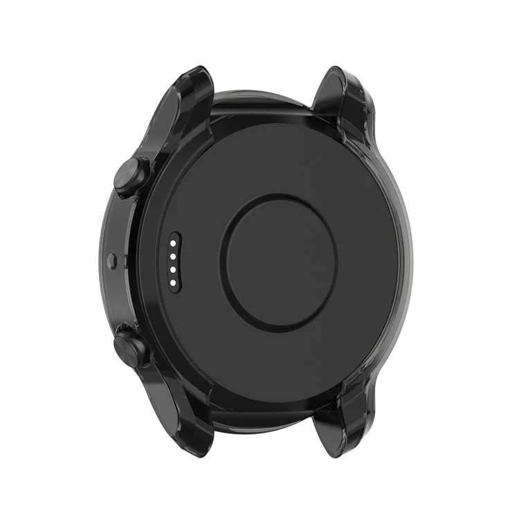 Capa de proteção Smart Watch TPU de cobertura parcial para TicWatch Pro 3/TicWatch Pro X - Preto transparente