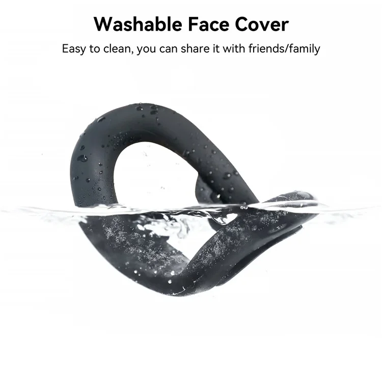 AMVR Q3SFC1 For Meta Quest 3S VR Facial Interface Face Cushion Cover Replacement - Wide Version