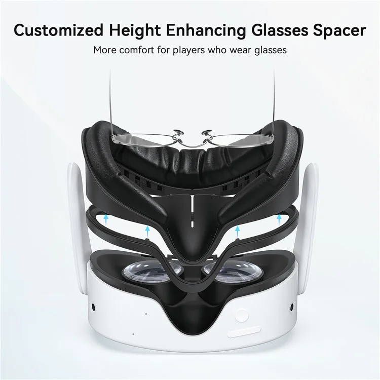 AMVR Q3SFC1 For Meta Quest 3S VR Facial Interface Face Cushion Cover Replacement - Wide Version