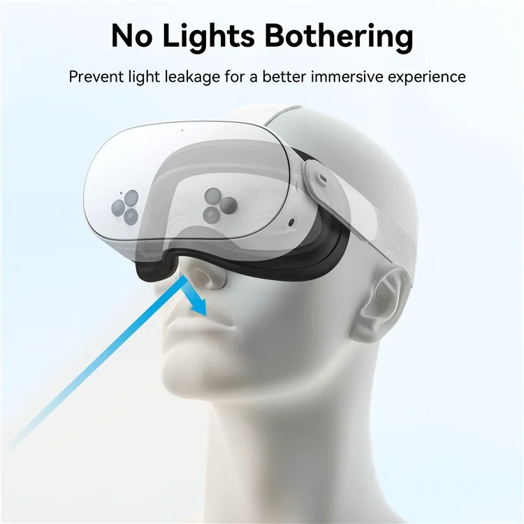 AMVR Q3SFC1 For Meta Quest 3S VR Facial Interface Face Cushion Cover Replacement - Wide Version
