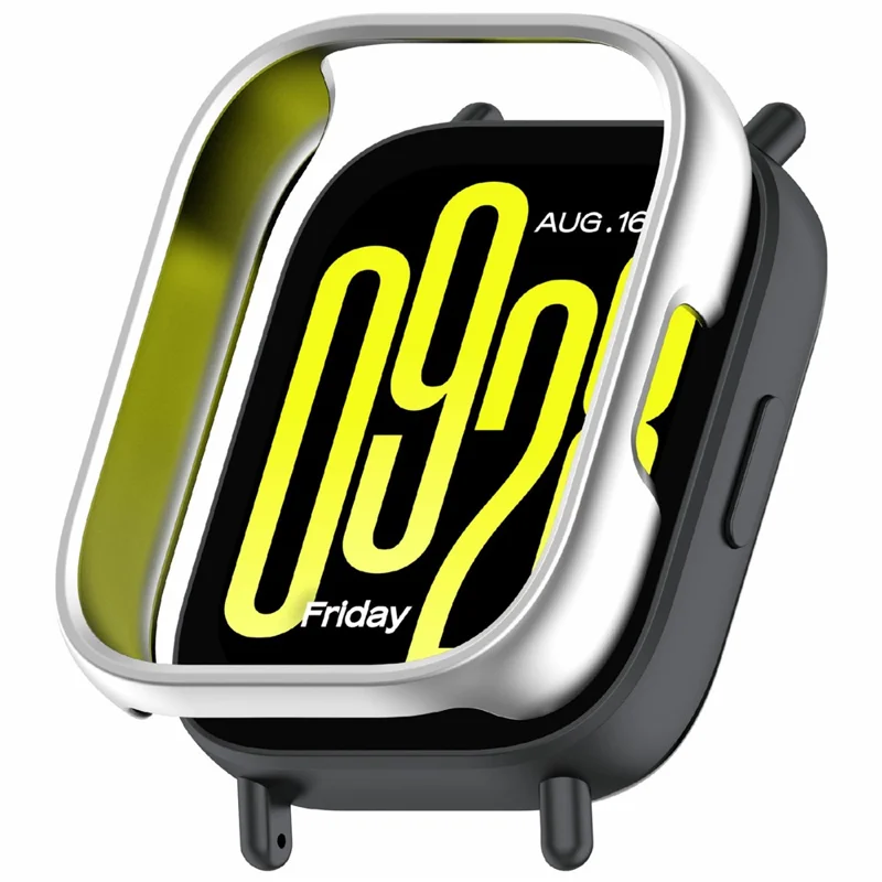 For Xiaomi Redmi Watch 5 Lite Protective Cover Hollow-Out PC Watch Frame Case - Silver