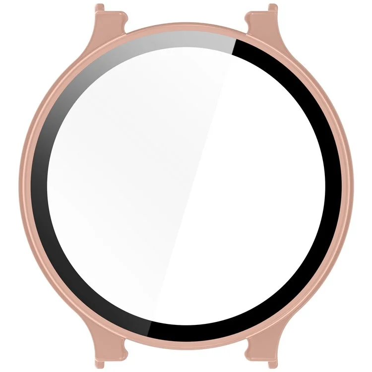 Pour Garmin Lily 2 Active Watch Case Protective Hard PC Cover avec Film en Verre Trempé - Rose