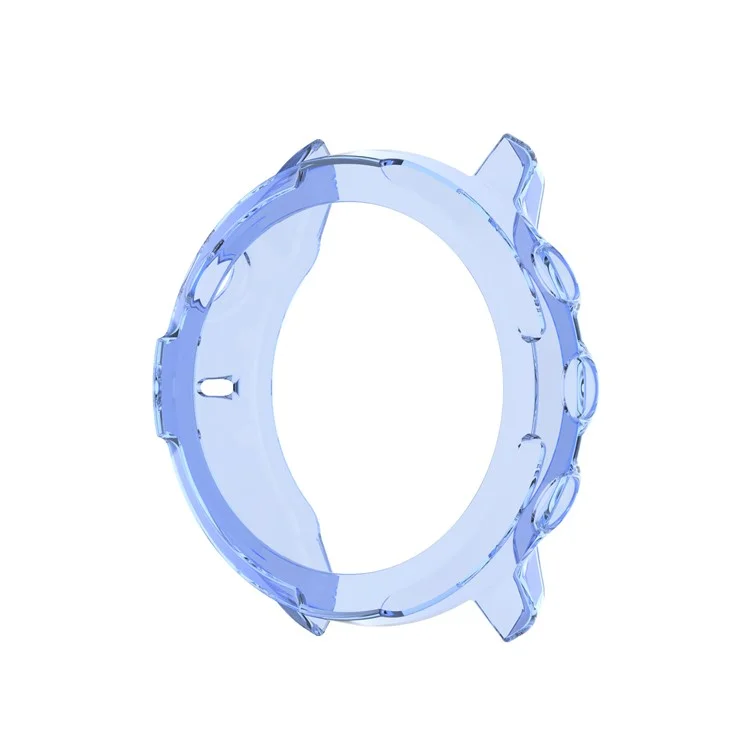 Soft TPU Smart Watch Protective Half Coverage Hollow Cover for Suunto 7 - Blue