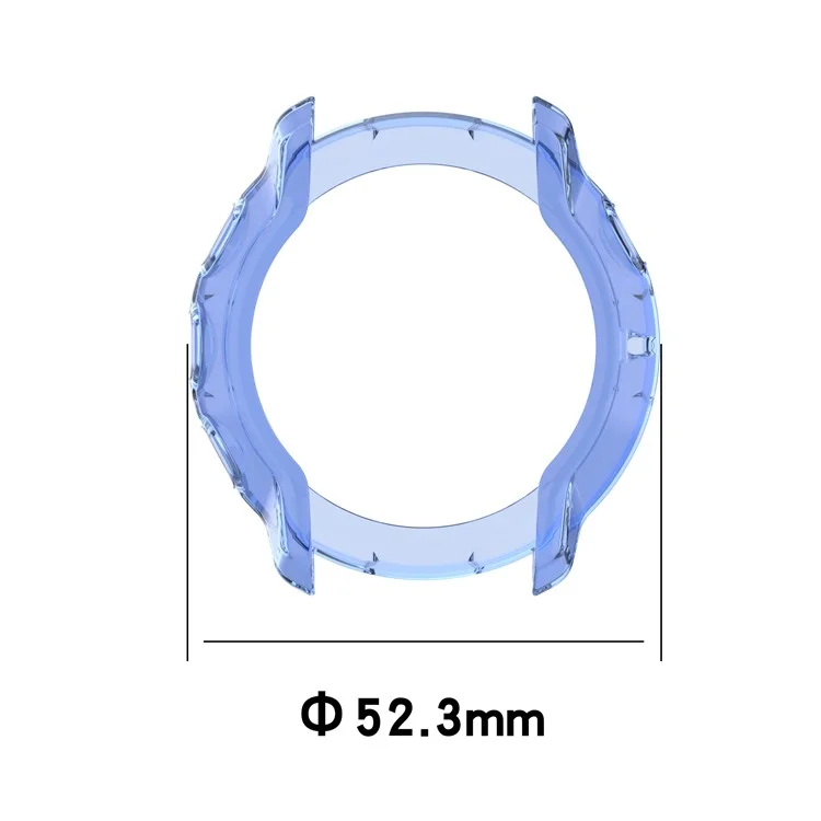 Soft TPU Smart Watch Protective Half Coverage Hollow Cover for Suunto 7 - Blue