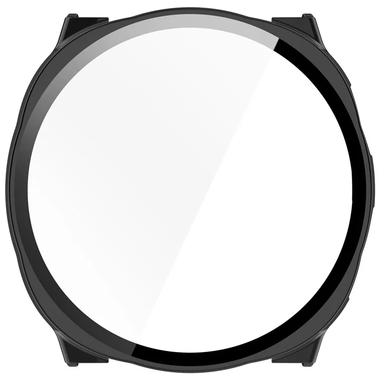 Custodia per orologio Pilot 1 Keep Watch con cornice PC e pellicola protettiva in vetro temperato - Nero