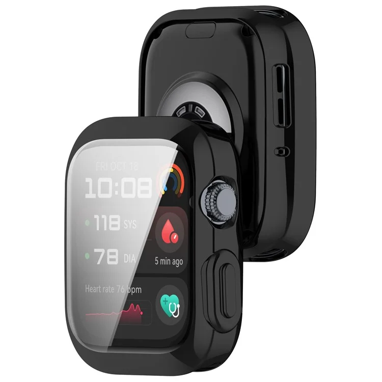 Для защитного чехла Huawei Watch D2 с электроплатированием, чехол для часов TPU с пленкой для экрана - черный