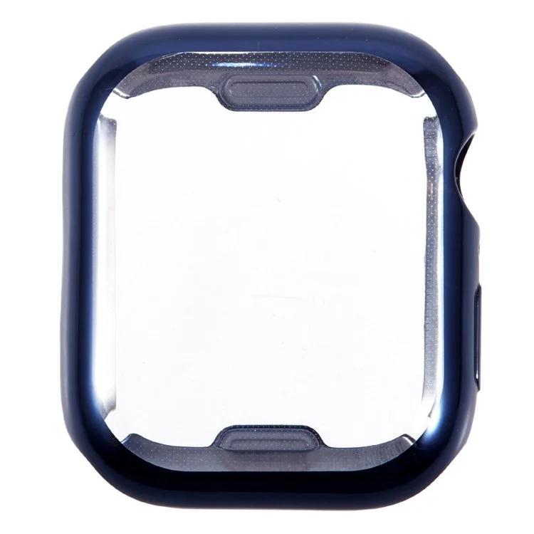 For Apple Watch Series 9 / 8 / 7 41mm Watch Case Flexible TPU Cover Full Coverage Electroplating - Midnight Blue