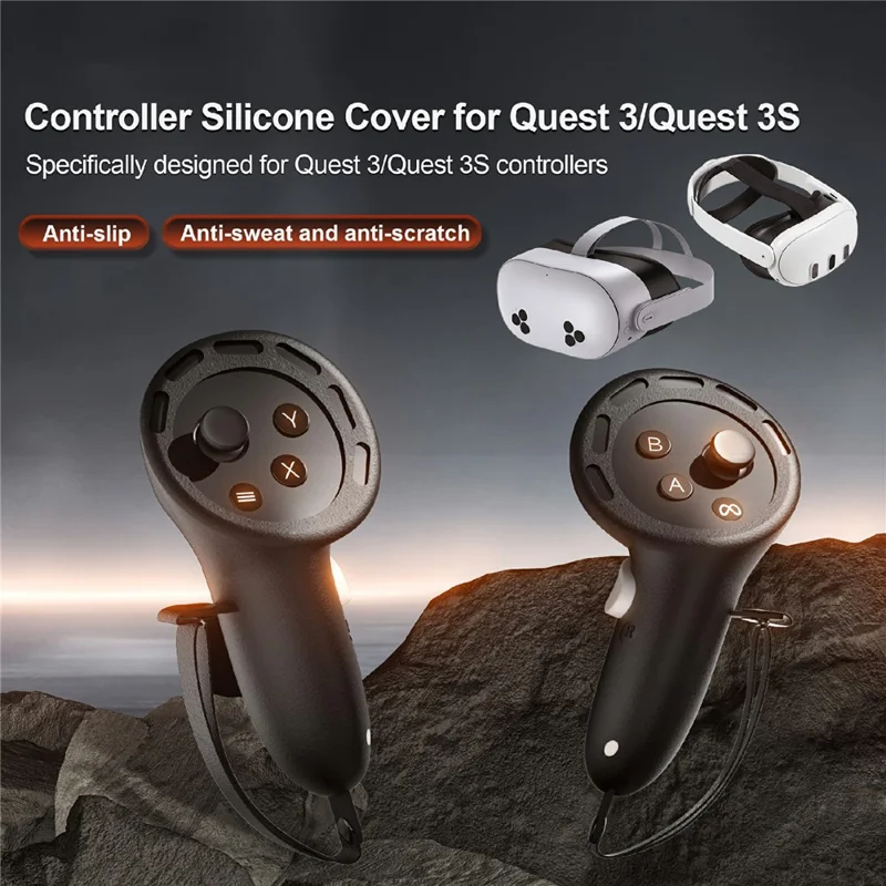 STARTRC GAMES For Meta Quest 3S / 3 Controller Silicone Case VR Handle Grip Protective Cover