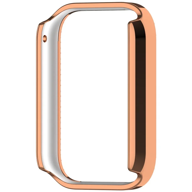 For Xiaomi Smart Band 9 Pro Smart Watch Half Case Rhinestones Hard PC Protective Cover - Electroplating Rose Gold