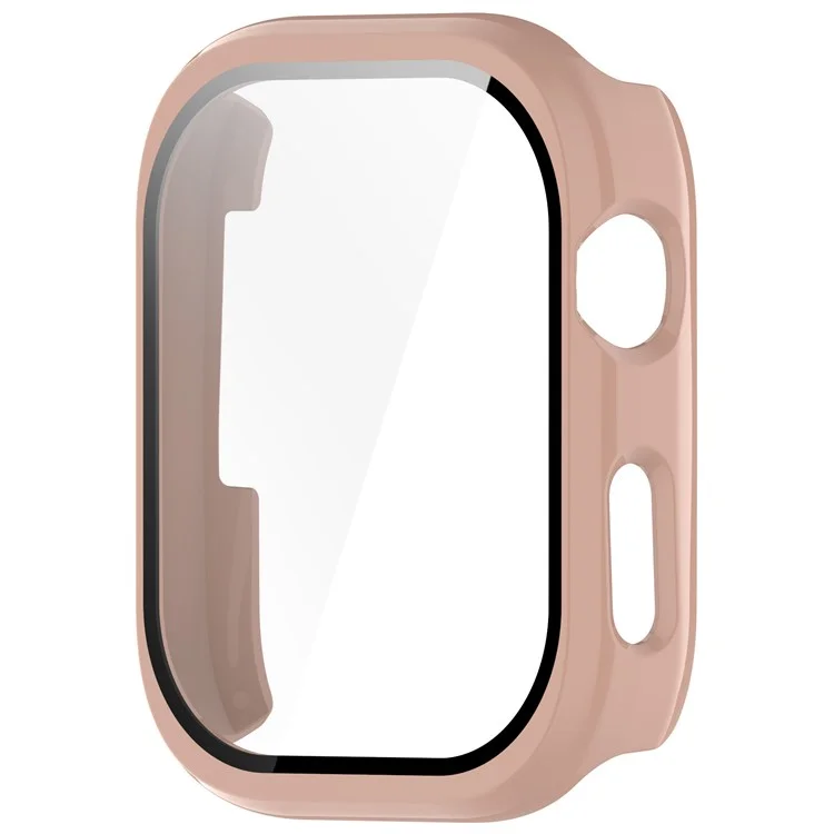 For Huawei Watch D2 Case Hard PC All Around Watch Cover with Tempered Glass Film - Pink