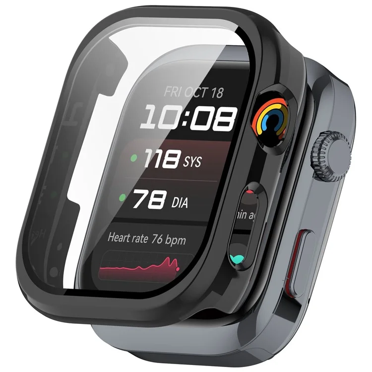 Custodia per Huawei Watch D2 in PC rigido con copertura completa dell'orologio e pellicola in vetro temperato - Nero