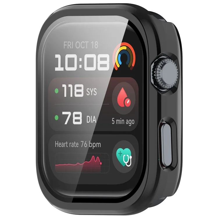 Custodia per Huawei Watch D2 in PC rigido con copertura completa dell'orologio e pellicola in vetro temperato - Nero