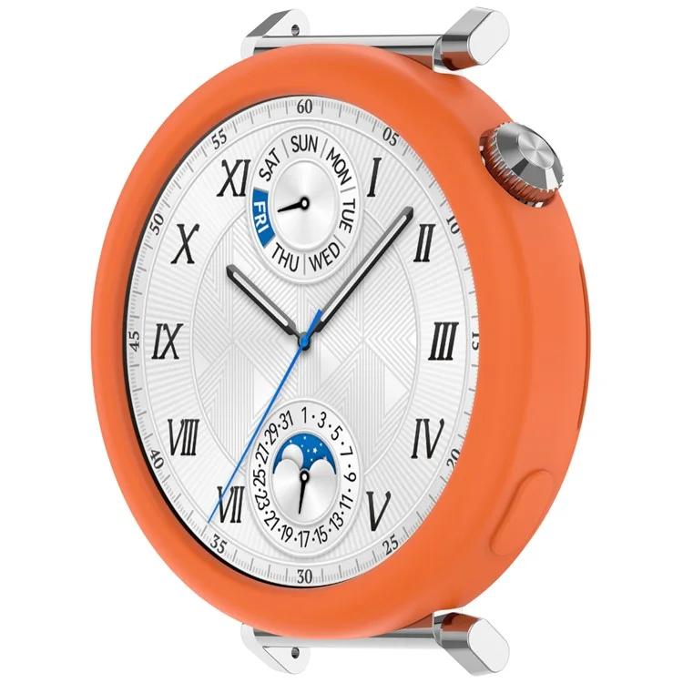 Para Huawei Watch GT 5 41mm / Watch GT 4 41mm Capa Protetora de Quadro de Silicone Macio - Laranja
