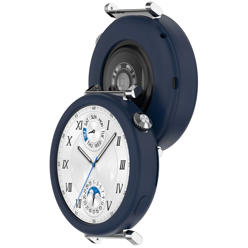 غطاء واقي من السيليكون الناعم لهواوي ووتش جي تي 5 بحجم 41 مم / ووتش جي تي 4 بحجم 41 مم - أزرق داكن