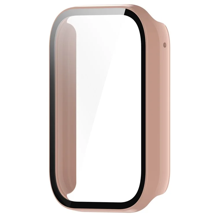 Für Xiaomi Mi Band 9 Pro Hülle Harte PC-Vollabdeckung Uhrenabdeckung mit gehärtetem Glasfilm - Rosa