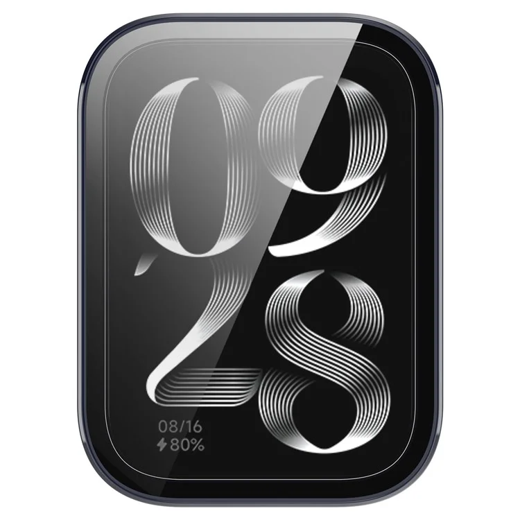 Для Xiaomi Mi Band 9 Pro чехол жесткий ПК полное покрытие Чехол для часов с закаленной стеклянной пленкой - темно-синий