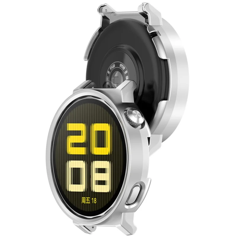 Per Huawei Watch GT 5 41mm Half Coverage Hollow-Out Protective Cover PC Watch Frame Case - Argento