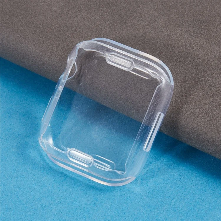 Pour Apple Watch SE (2023) / SE (2022) / SE / Série 6 / 5 / 4 Boîtier de montre 44 mm Couverture de protection TPU Full Coverage - Blanc transparent
