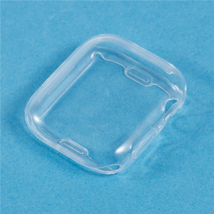 Pour Apple Watch SE (2023) / SE (2022) / SE / Série 6 / 5 / 4 Boîtier de montre 44 mm Couverture de protection TPU Full Coverage - Blanc transparent
