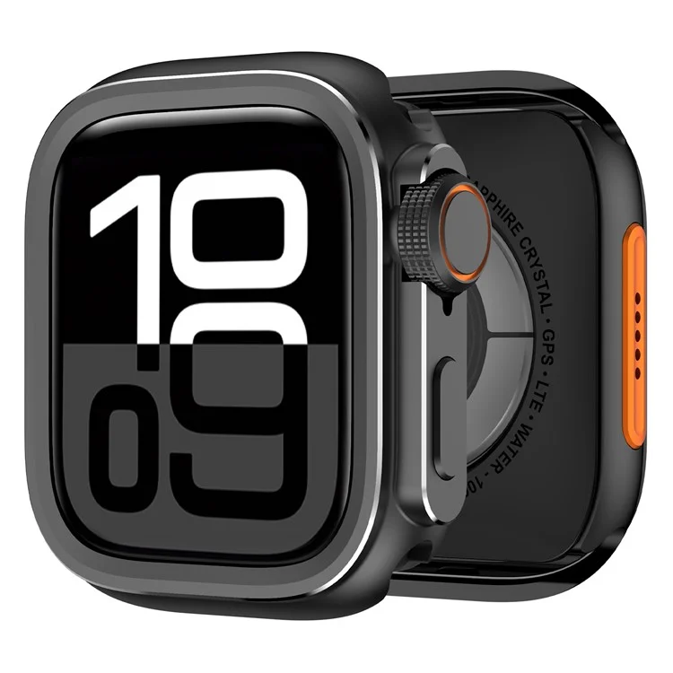 Custodia protettiva per Apple Watch 10 46mm - Trasformazione istantanea, custodia in lega metallica ultra - Nero