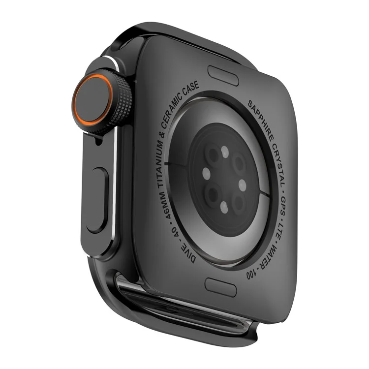 Custodia protettiva per Apple Watch 10 46mm - Trasformazione istantanea, custodia in lega metallica ultra - Nero