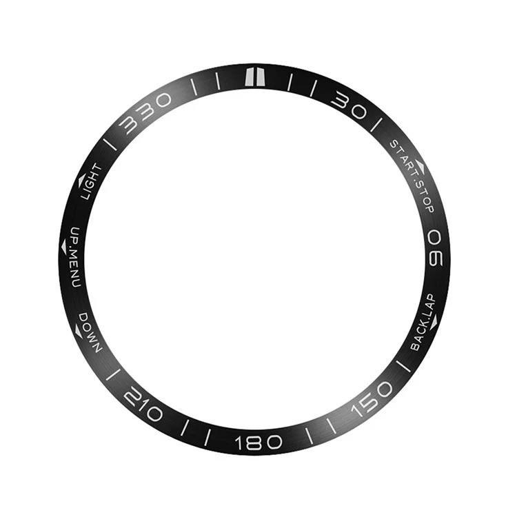 Bulk Purchasing For Garmin Fenix 8 47mm Bezel Ring Metal Bezel Styling Watch Dial Circle - Black / White Letter