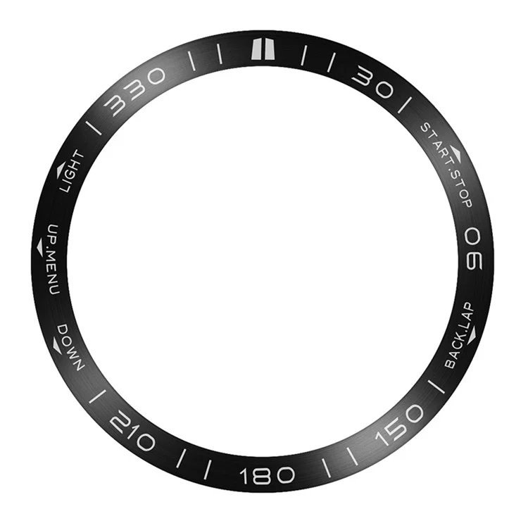 Compra a granel para Garmin Fenix 8 51mm Bezel Ring Metal Bezel Styling Watch Dial Circle - Letra preta / branca