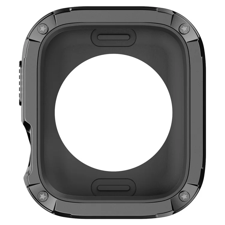 Watch Case Set for Apple Watch Series 9 8 7 SE 6 5 4 41mm 40mm Hard PC+TPU Watch Frame Cover Combo - Black