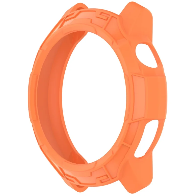 For Coros Pace Pro Soft TPU Watch Case Hollow Shockproof Bumper Frame Cover - Orange