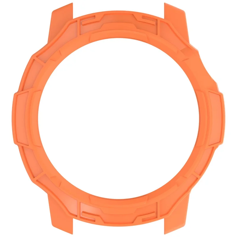 For Coros Pace Pro Soft TPU Watch Case Hollow Shockproof Bumper Frame Cover - Orange