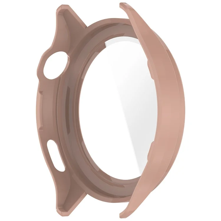 For Xiaomi Watch S4 / S4 eSIM Version Watch Case PC Frame Cover with Tempered Glass Screen Film - Pink