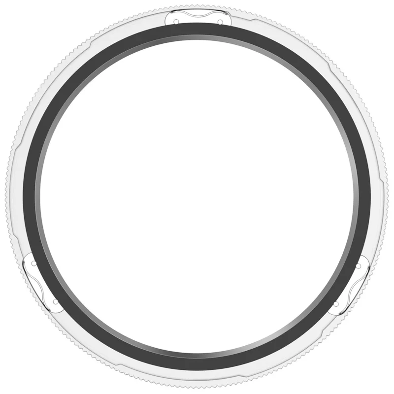 Pierścień obręczy do zegarka Xiaomi Watch S4 / wersja S4 eSIM / S3 / wersja S3 eSIM, obręcz z nierdzewnej stali 316, pokrywa pierścienia obręczy - strefa czasowa podwójna / srebrna+biała