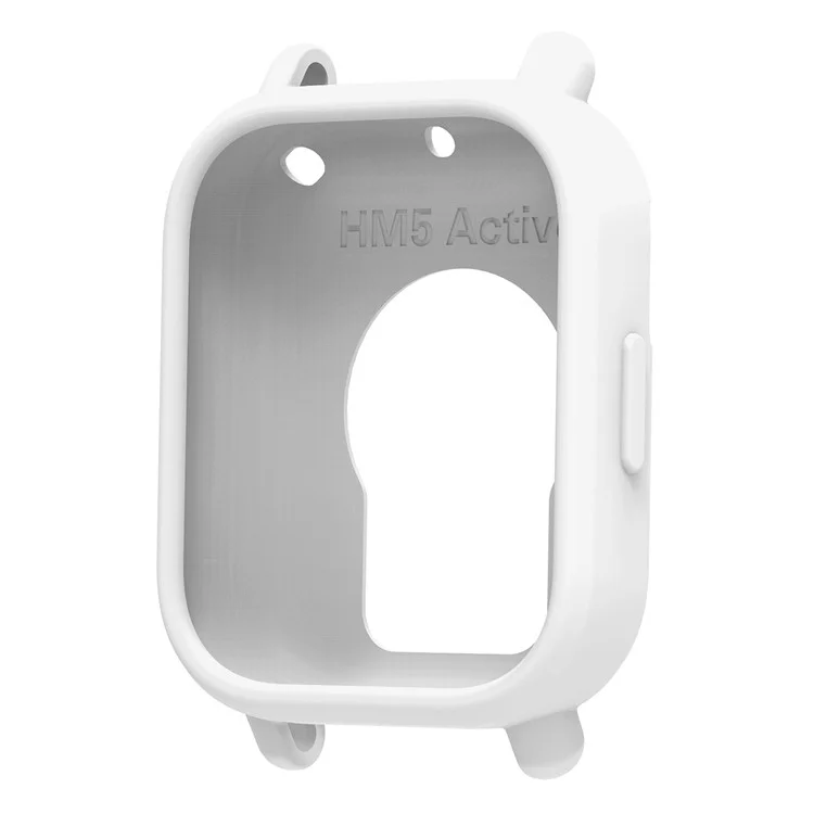 Custodia in silicone morbido per Xiaomi Redmi Watch 5 Active - Bianco