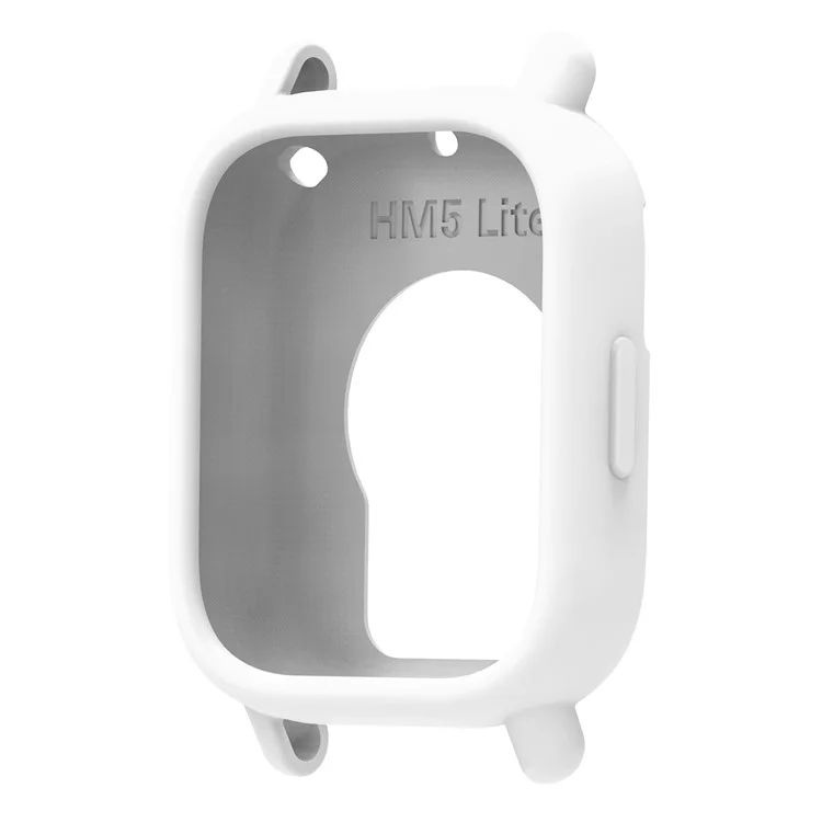 Custodia in silicone morbido per Xiaomi Redmi Watch 5 Lite - Bianco