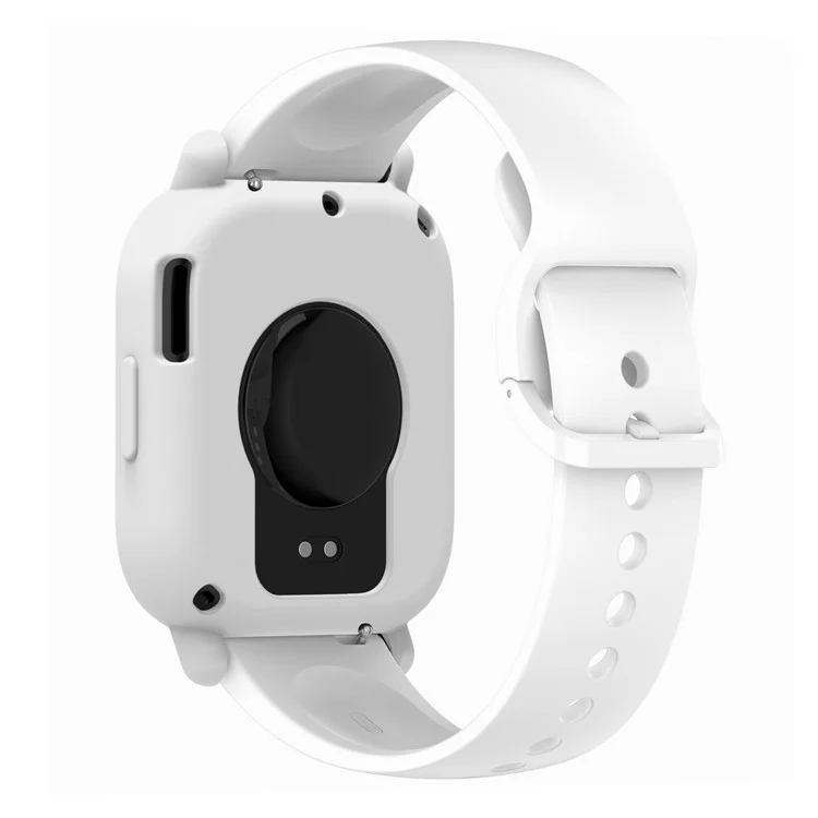Custodia in silicone morbido per Xiaomi Redmi Watch 5 Lite - Bianco