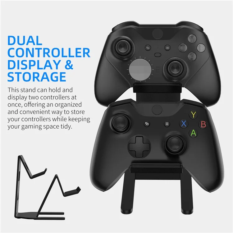 Soporte de escritorio universal para mando de juegos JYS JYS-P5222, de aleación de zinc, para PS5 / PS4 / Xbox / Nintendo Switch - Negro