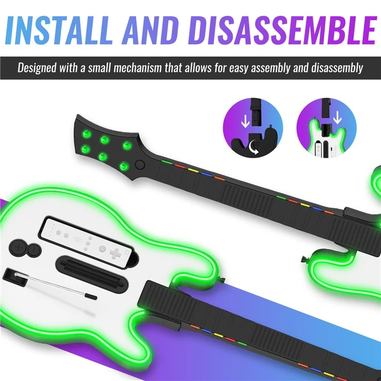 JYS JYS-W001 For Nintendo Wii Game Console Wireless Guitar Controller