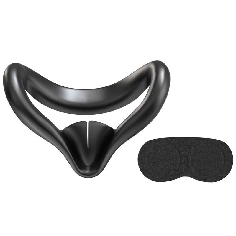 STARTRC GAMES Maschera in silicone e copertura di protezione per lenti per Meta Quest 3S - Nero