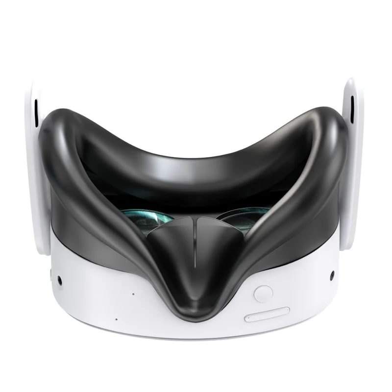 STARTRC GAMES Maschera in silicone e copertura di protezione per lenti per Meta Quest 3S - Nero