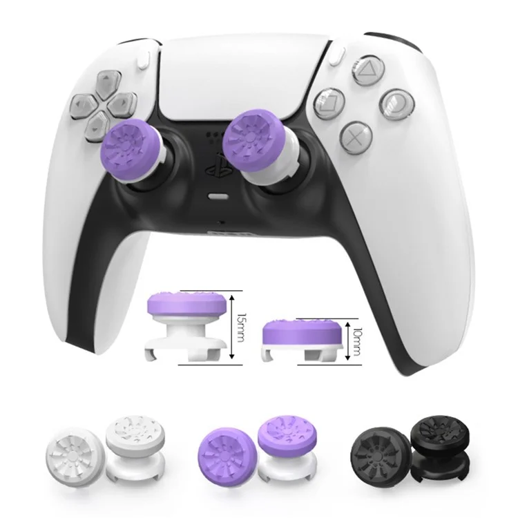 Capas de silicone para polegar para Microsoft Xbox 360 / Xbox Series X / Series S / Nintendo Switch Pro Thumb Grips - Preto