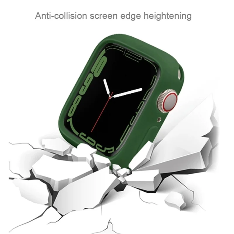 For Apple Watch Series 11 / 10 46mm Silicone Protective Case Candy Color Shockproof Watch Cover - Starlight