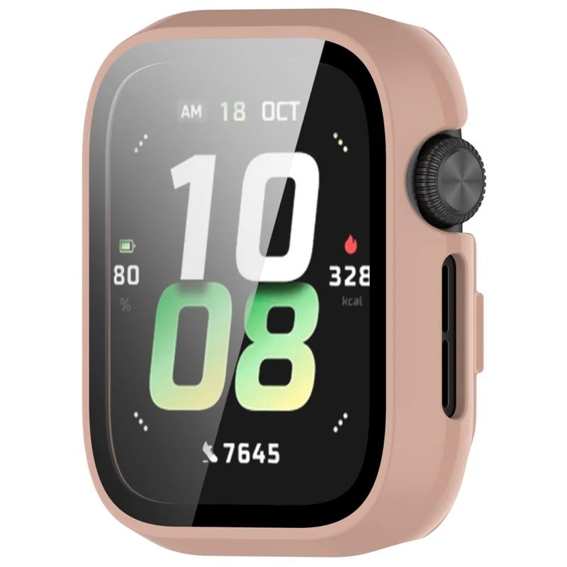 Étui de protection dur en PC pour montre For Honor Watch 5 avec film en verre trempé - Rose