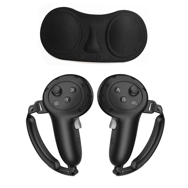 Funda de silicona con correas y protector de lente para los mandos de Meta Quest 3S / 3