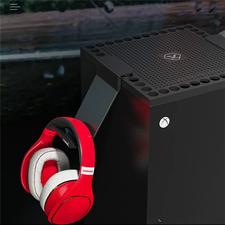 Für Xbox Series X Staubschutz mit Kühlnetz und Controller-Haken - Weiß